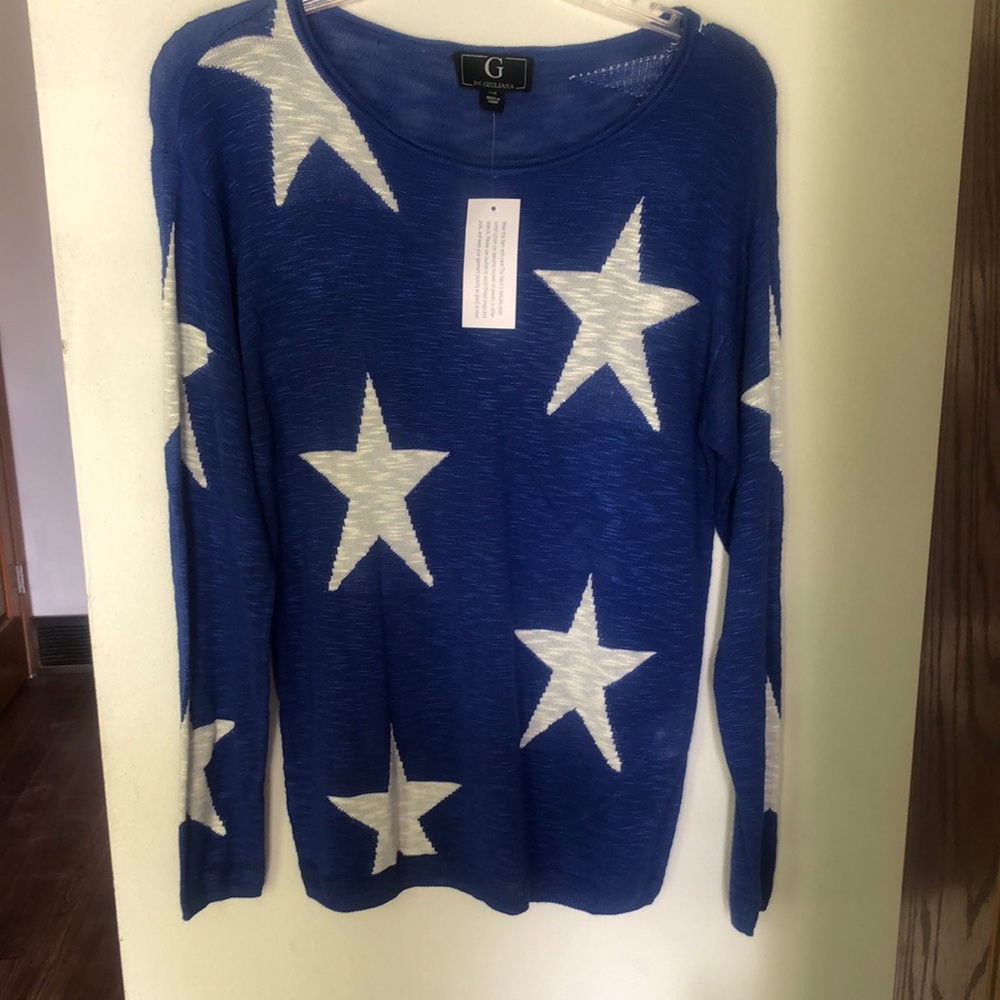 G by Giuliana Blue Knit Top